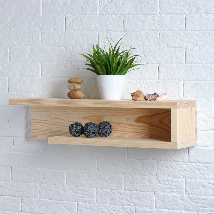 Полка "Универсальная" из СОСНЫ, 58х15х14см