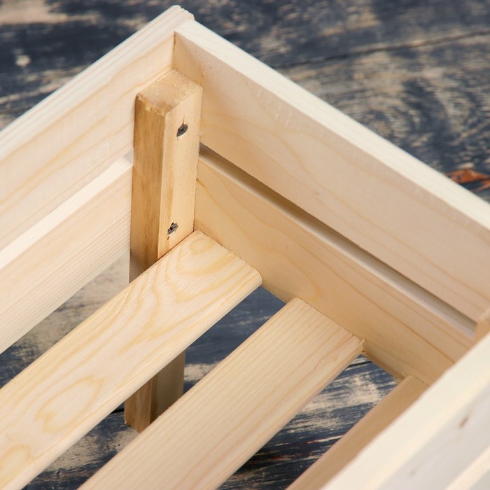 Ящик реечный из СОСНЫ, 45х22х22,5см