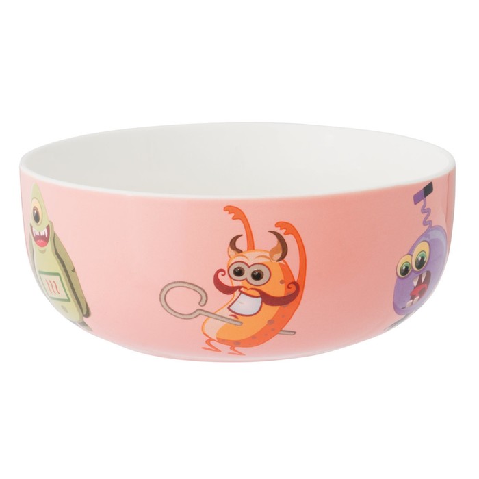 Детский фарфоровый набор, розовый, 3 предмета