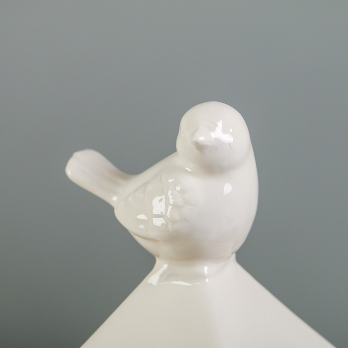 Подсвечник керамика на 1 свечу "Домик с птицей" МИКС 21,5х7,8х7,8 см