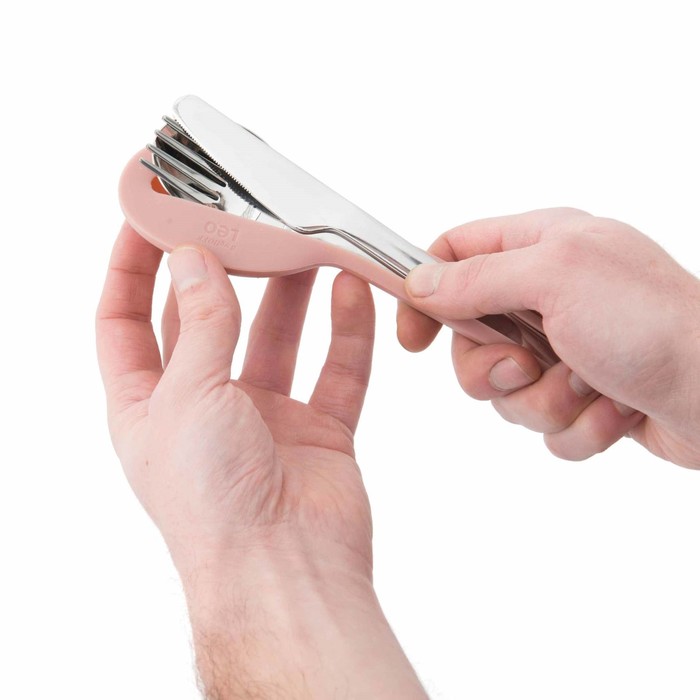 Набор столовых приборов в чехле Leo, 3 предмета