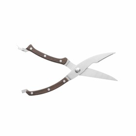 

Ножницы для разделки птицы, с рукоятью из тёмного дерева