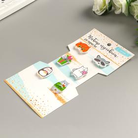 

Набор пуговиц 6 шт "Зверята"