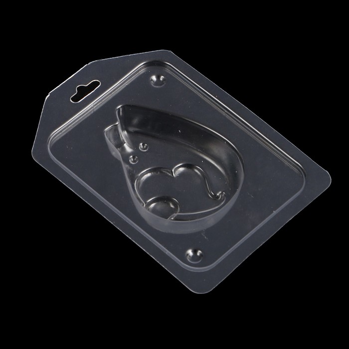 Пластиковая форма для мыла "Котик с сердечком" 8,5х6 см