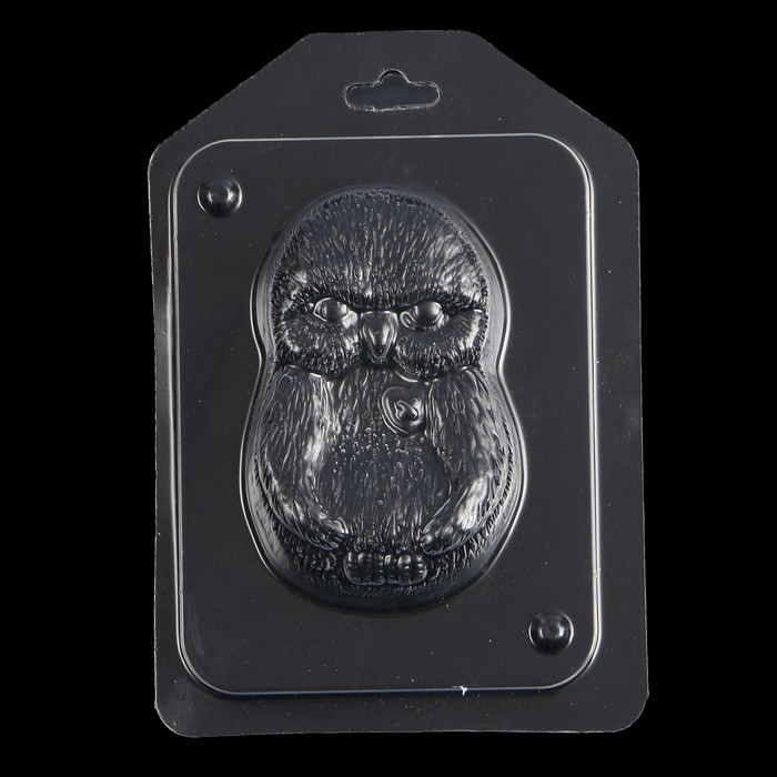 Пластиковая форма для мыла "Птенец с сердечком" 9 см