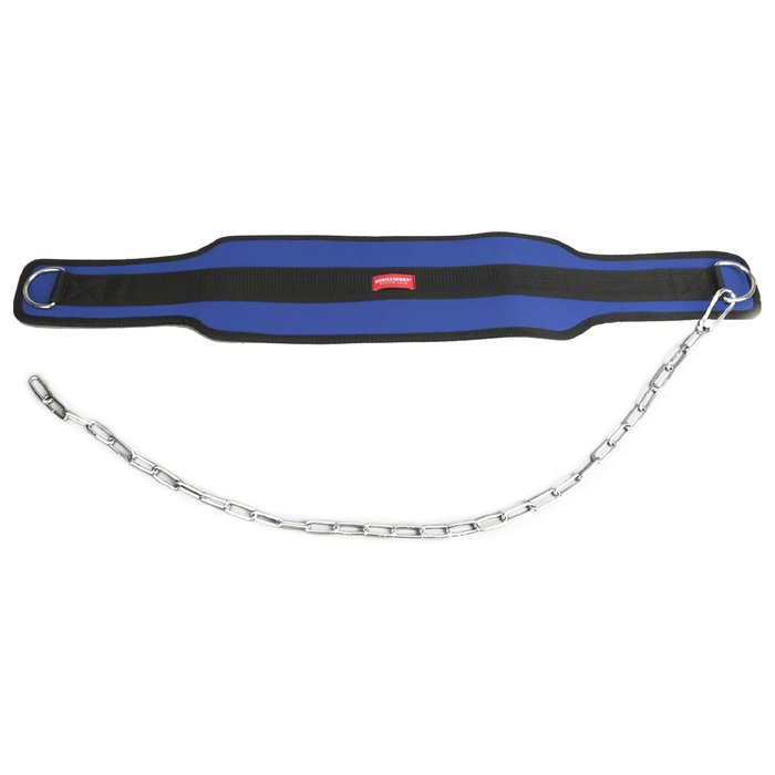 Пояс с цепью нейлоновый, цвет синий