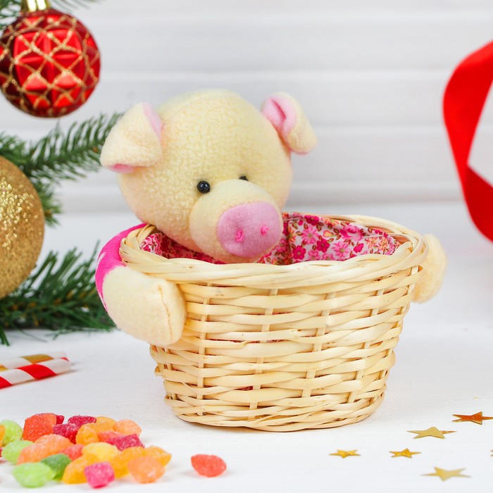 Конфетница "Свинка лапки в горошек" вместимость 100 г