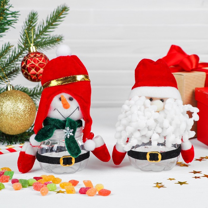 Конфетница "Новогодняя" виды МИКС