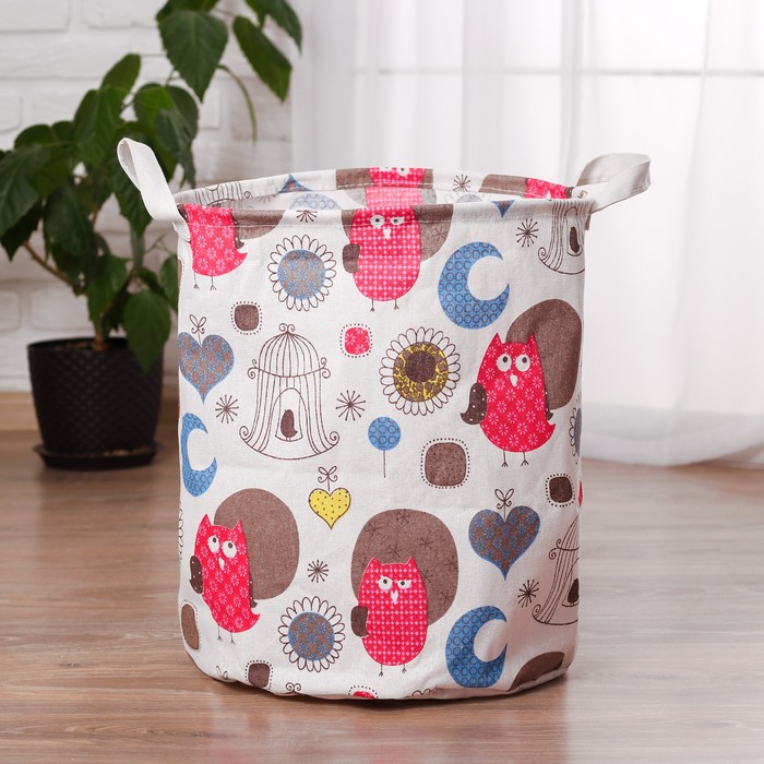 Корзина для игрушек "Совушки"