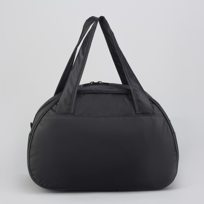 Сумка дорожная «Герберы», 1 отдел, наружный карман, цвет чёрный