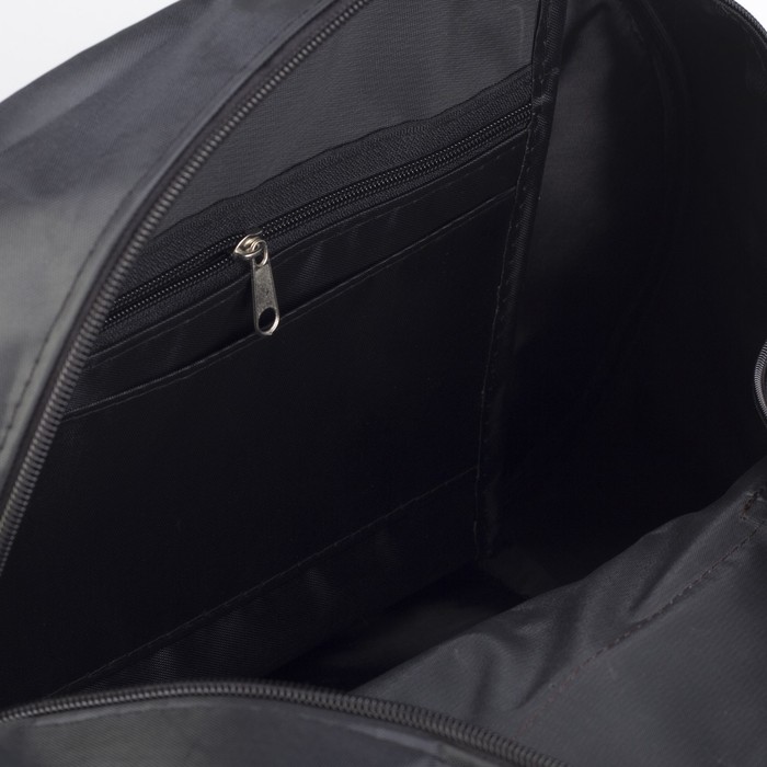 Сумка дорожная «Герберы», 1 отдел, наружный карман, цвет чёрный