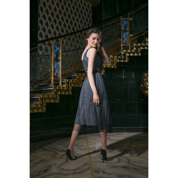 Юбка миди р.42-44, цв.звездная пыль