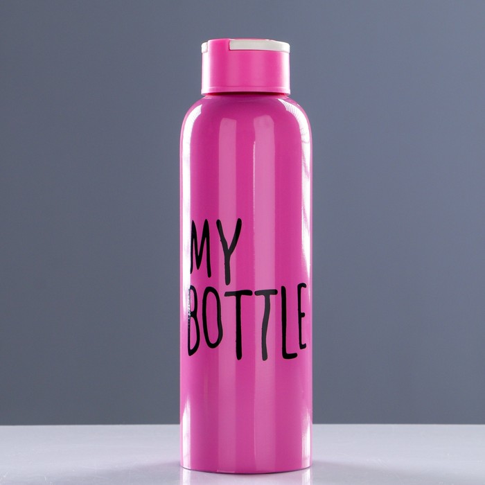 Бутылка для воды 600 мл, My bottle, нерж сталь, микс, 6.5х21 см