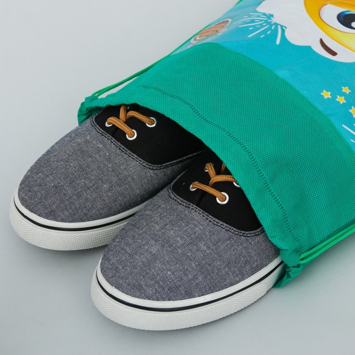 Мешок для обуви и бутылка для воды "Улыбайся"