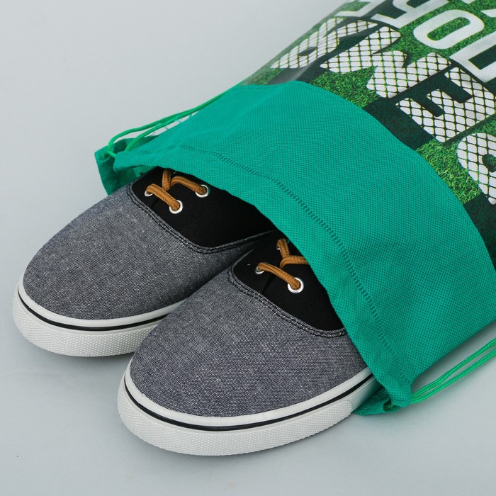 Мешок для обуви и бутылка для воды "Я люблю спорт"