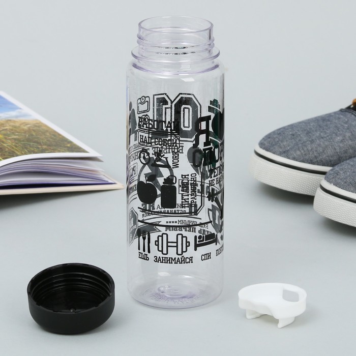 Мешок для обуви и бутылка для воды "Я люблю спорт"