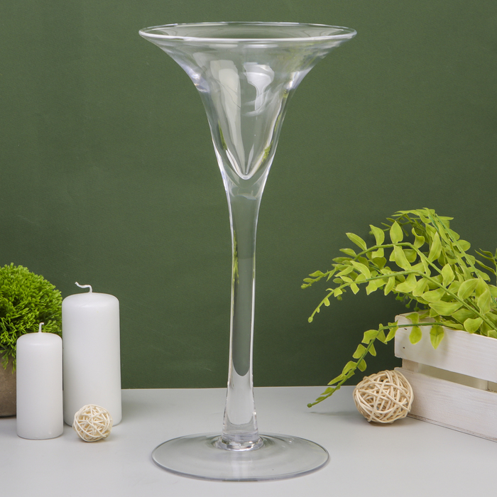 Ваза "Арамис" на высокой ножке 35*17см, 0,5л