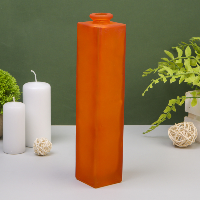 Ваза "Нарцисс" коричневый матовый d-2см; 5,5х 26,5см