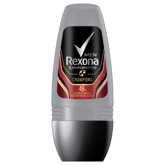 Антиперспирант мужской шариковый Rexona Champions, 50 мл