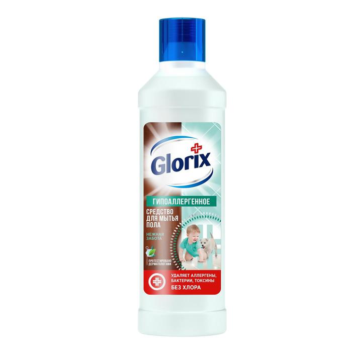 Чистящее средство для пола Glorix «Нежная забота», 1 л средство для мытья пола glorix лимонная энергия 1 л