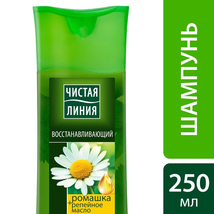 Шампунь Восстанавливающий Чистая линия с экстрактом ромашки, 250 мл