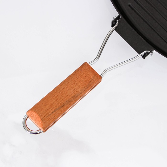 Сковорода-гриль 22 см, складная ручка