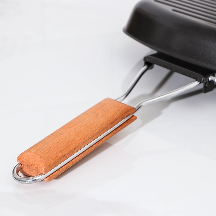 Сковорода-гриль 22 см, складная ручка