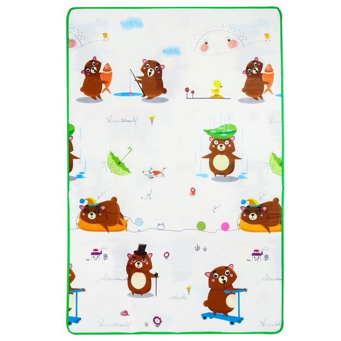 Коврик игровой, двусторонний, размер 178,5х118 см