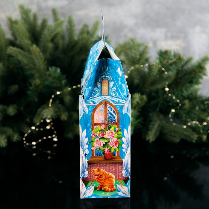 Коробка подарочная "Снежная королева", замок малый, 14.6 х 8.2 х 32 см