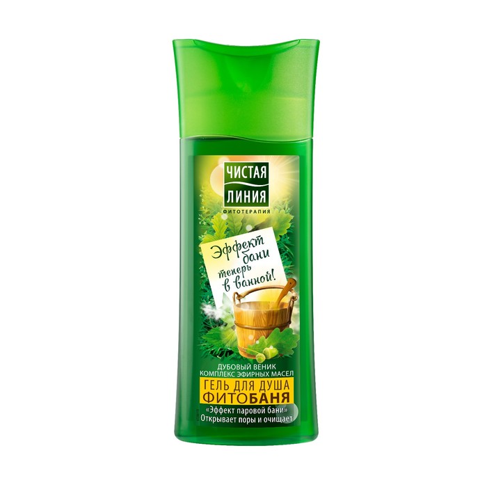 Гель для душа Чистая линия Фитобаня, дубовый веник, 250 мл