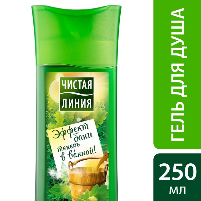 Гель для душа Чистая линия Фитобаня, дубовый веник, 250 мл
