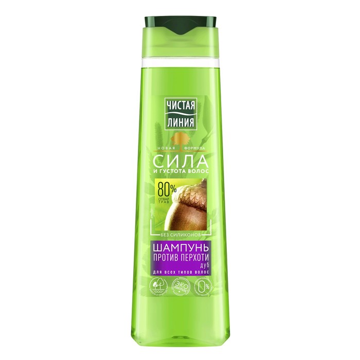 Шампунь Чистая линия Против перхоти для всех типов волос, 400 мл
