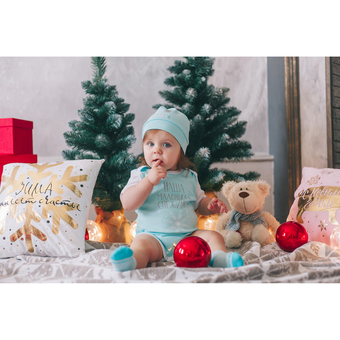 Боди детское "Маленькая снегурочка", рост 74-80 см, 9-12 мес(26 р-р), 100% хл, интерлок