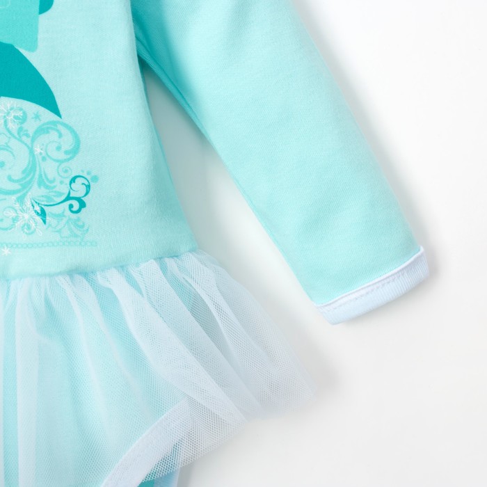 Боди с длин.рук и юбкой "Маленькая снегурочка" рост 62-68 см. (22р-р),100% хл, интерлок