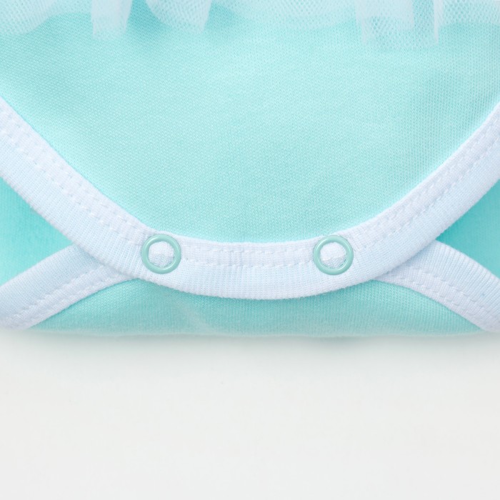 Боди с длин.рук и юбкой "Маленькая снегурочка" рост 62-68 см. (22р-р),100% хл, интерлок