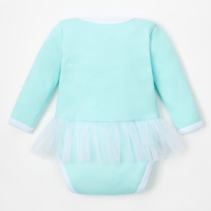 Боди с длин.рук и юбкой "Маленькая снегурочка" рост 74-80 см. (26р-р),100% хл. интерлок