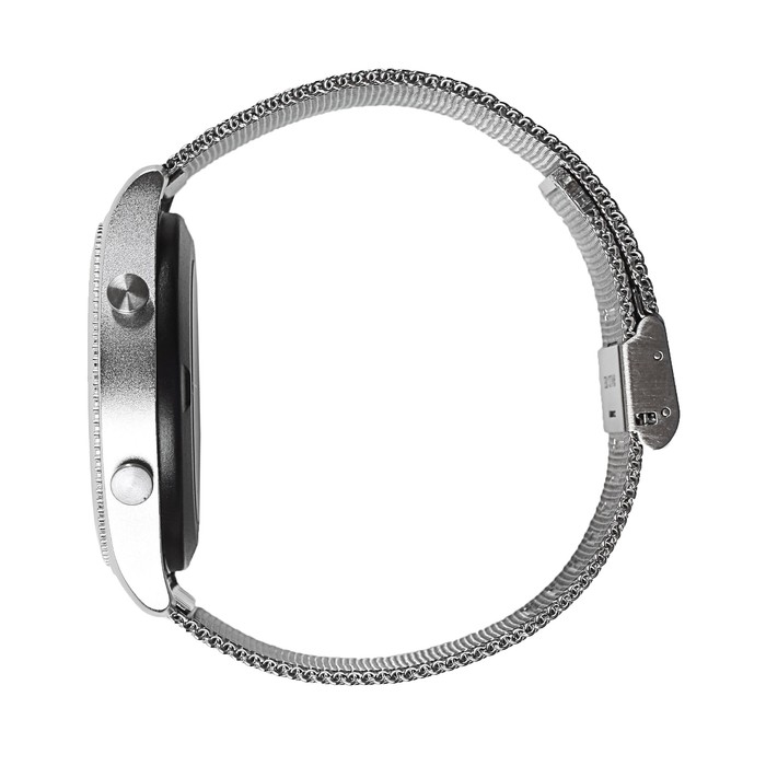 Часы умные NO.1 S9 серебро, ремешок сталь