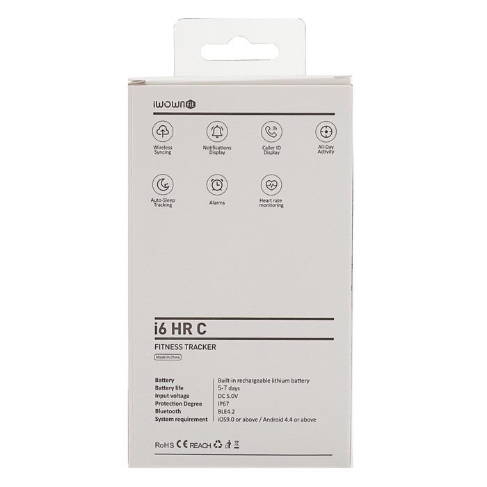 Фитнес-браслет iWOWN i6HR color с цветным дисплеем