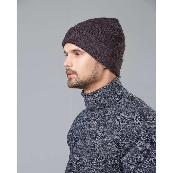 Шапка мужская "Спорт-2" цвет антрацит, р-р 56