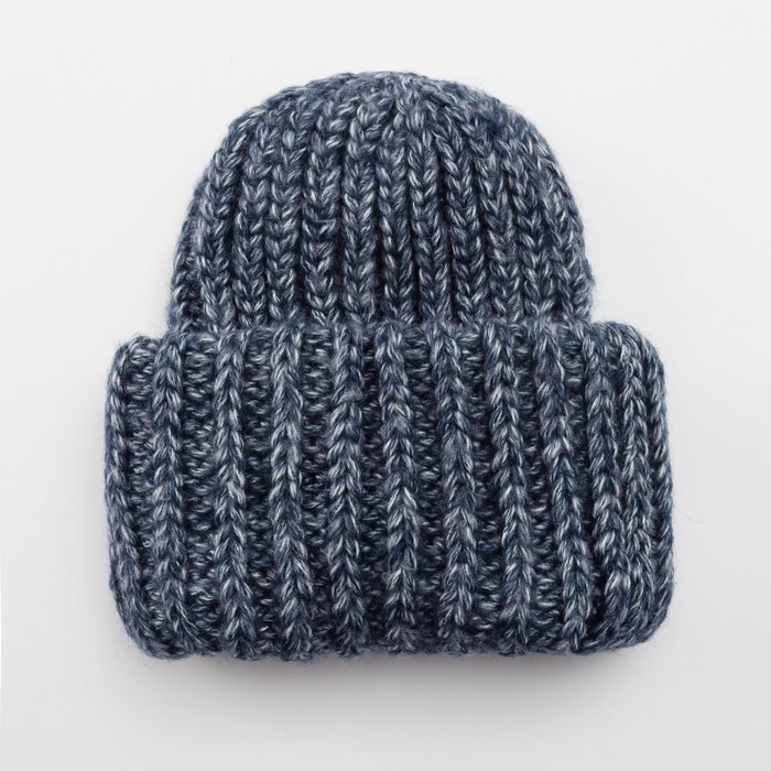 Шапка женская "Аталанта" цвет синий, р-р 56