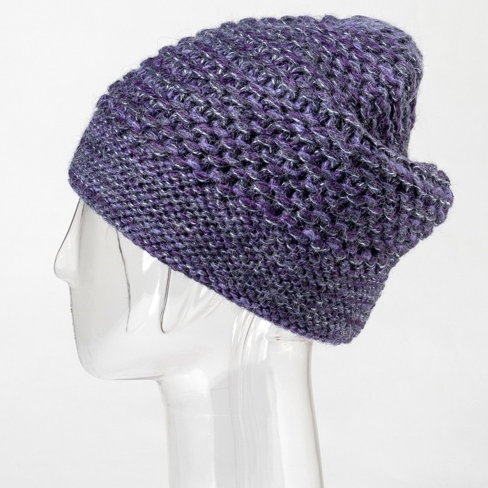 Шапка женская "Лейла" цвет фиолетовый, р-р 56