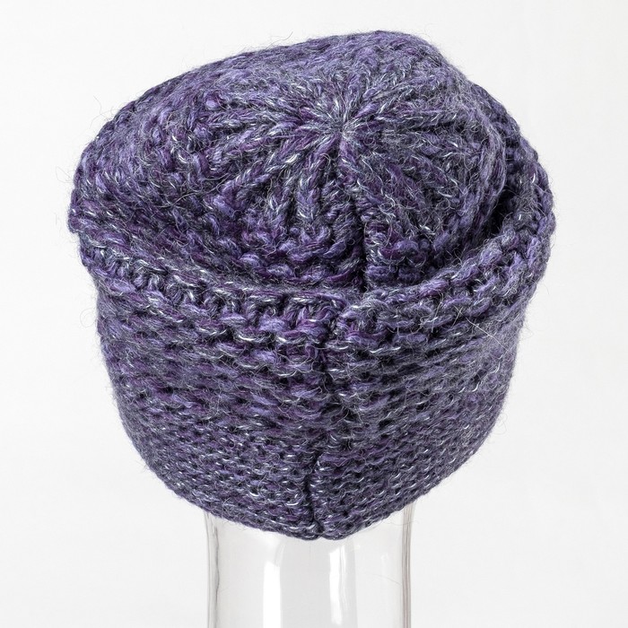Шапка женская "Лейла" цвет фиолетовый, р-р 56