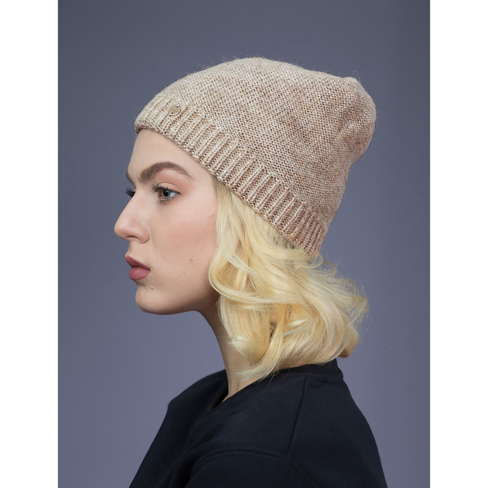 Шапка женская "Одри" цвет светло-кофейный, р-р 56
