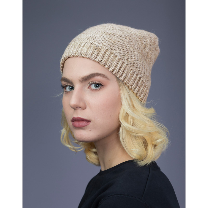 Шапка женская "Одри" цвет светло-кофейный, р-р 56