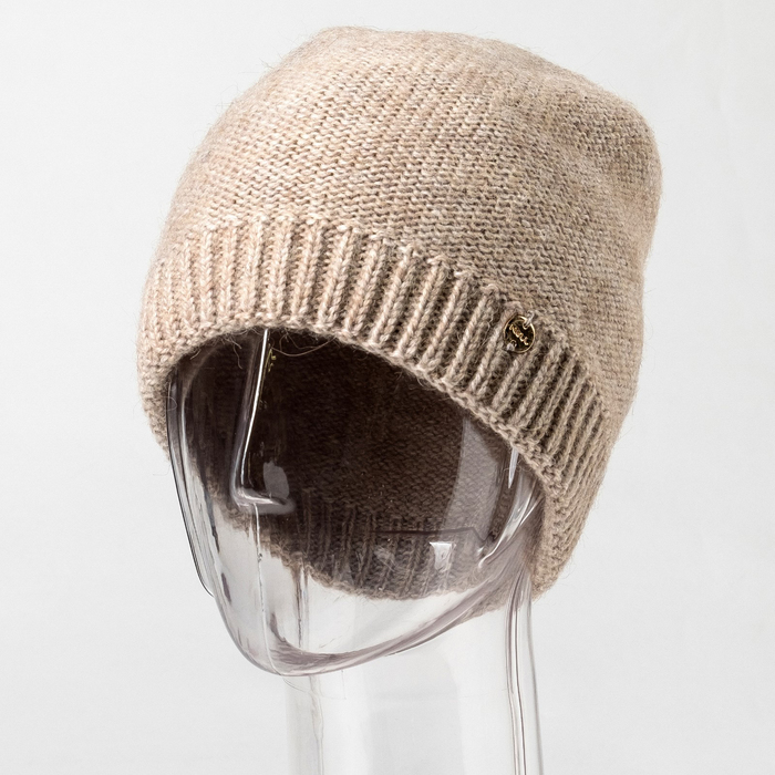 Шапка женская "Одри" цвет светло-кофейный, р-р 56