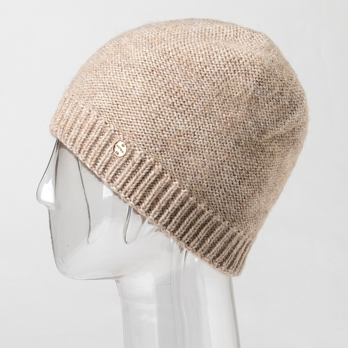 Шапка женская "Одри" цвет светло-кофейный, р-р 56