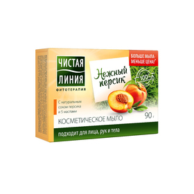 

Косметическое мыло Чистая линия «Персик», 90 г
