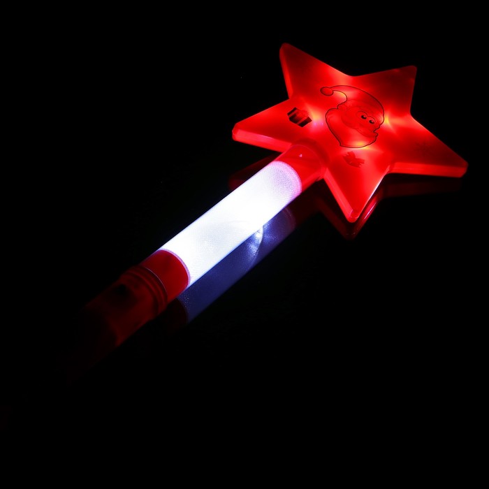 Палочка световая "Дед Мороз", цвет красный