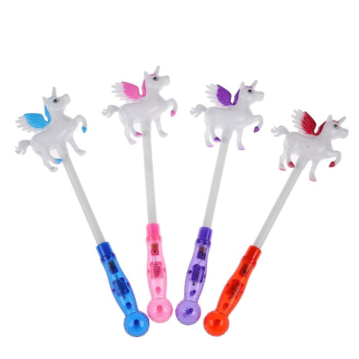 Палочка световая "Единорог" с крыльями, цвета МИКС