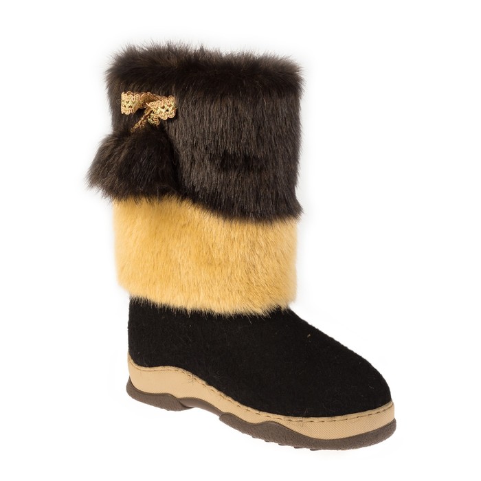 Валенки женские арт. 212МУ-212 (черный) (р. 37) (25 см)